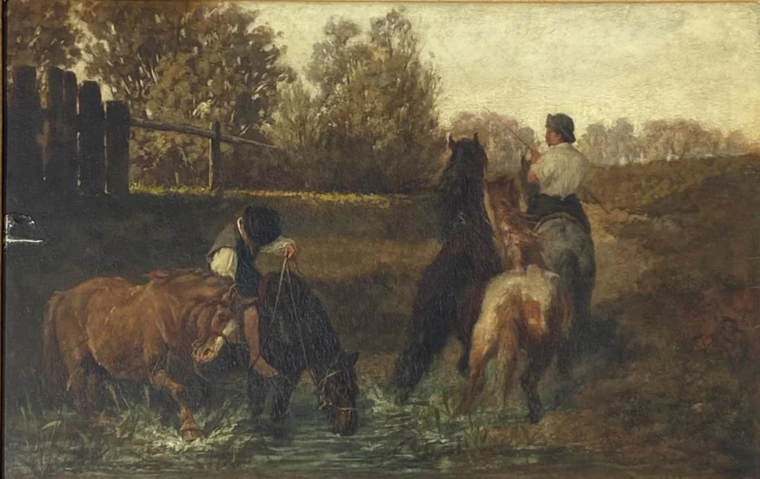 Paesaggio con cavalli